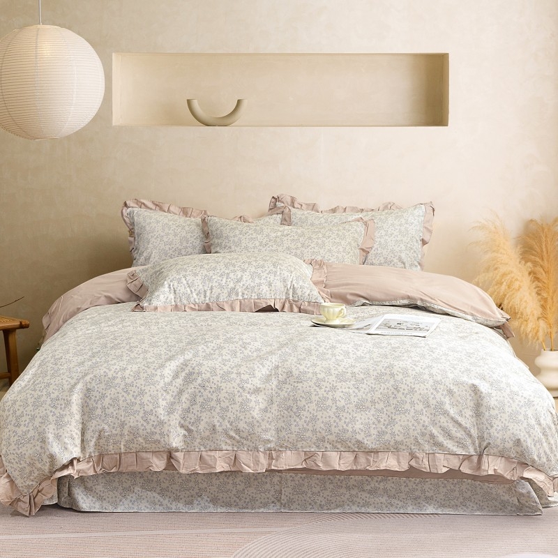 德泽  纯棉韩版床裙四件套赫本DZ-J26-66