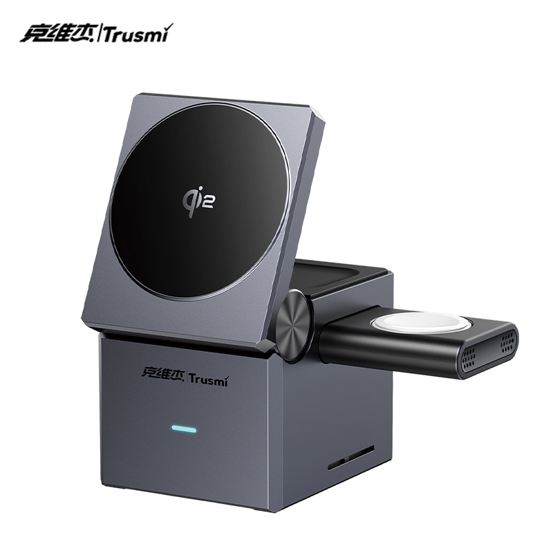 克维杰  3合一方块桌面款磁吸无线充T1-MPP25