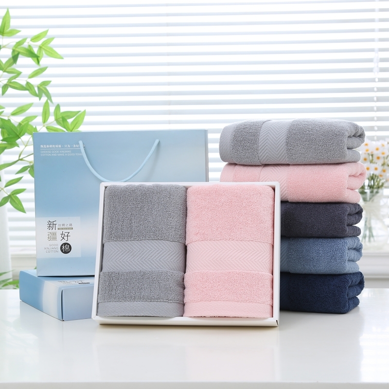 奥来纯  纯棉米兰双巾礼盒