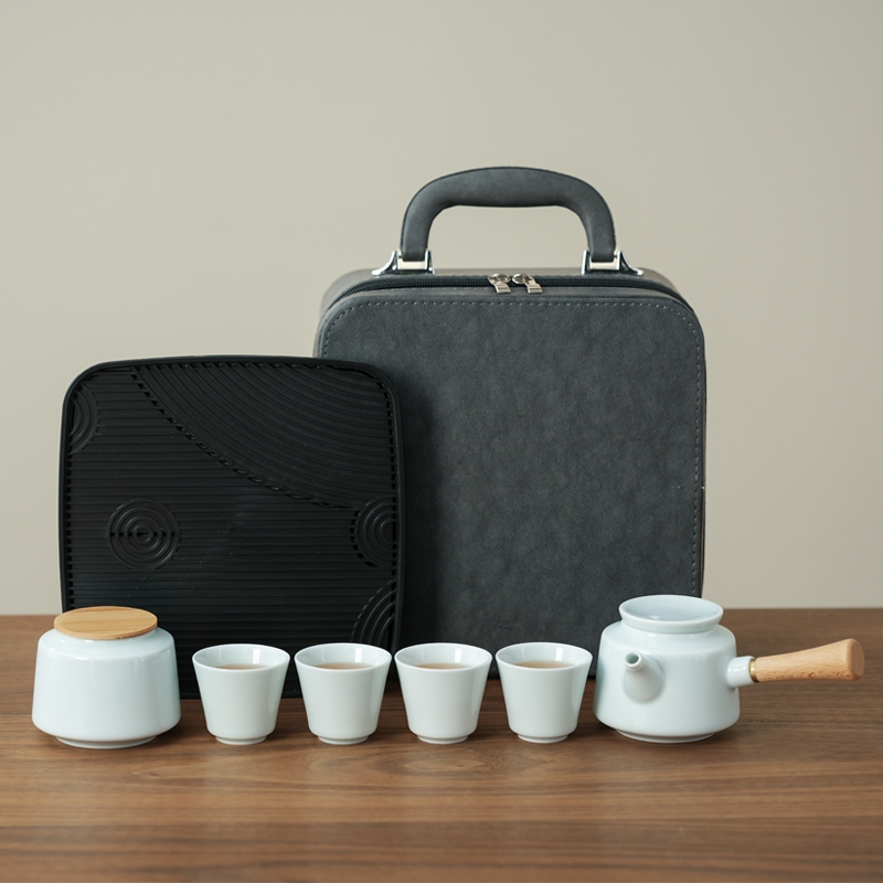 方然  素影随行便携茶具侧把壶