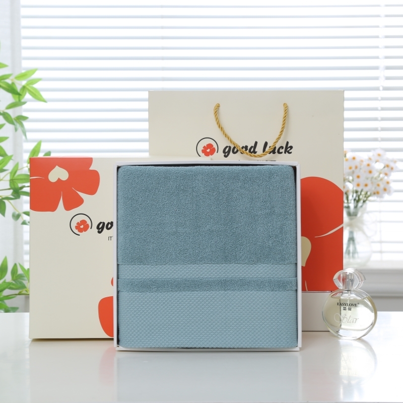 奥来纯  典雅风纯棉单条浴巾礼盒高档礼品