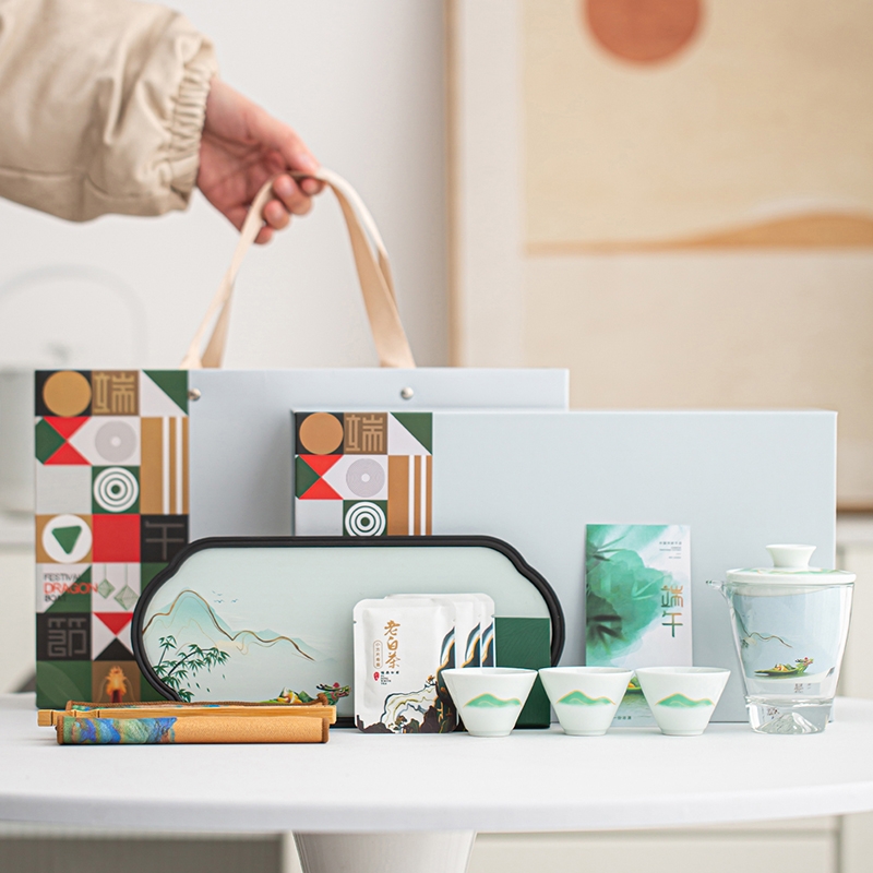 拂器  万事安康端午节礼品陶瓷茶具套装DW006