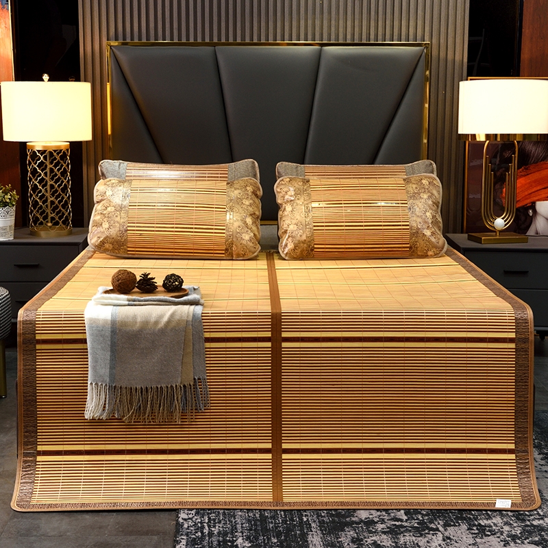 圣夫妮  金玉翠花清肤竹席三件套1.8米SFN-150