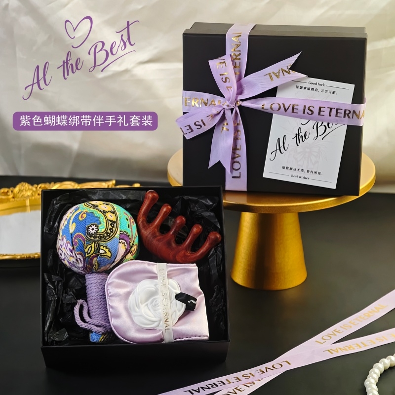 上白石  按摩梳香挂眼罩养生锤女士伴手礼ZBE-003