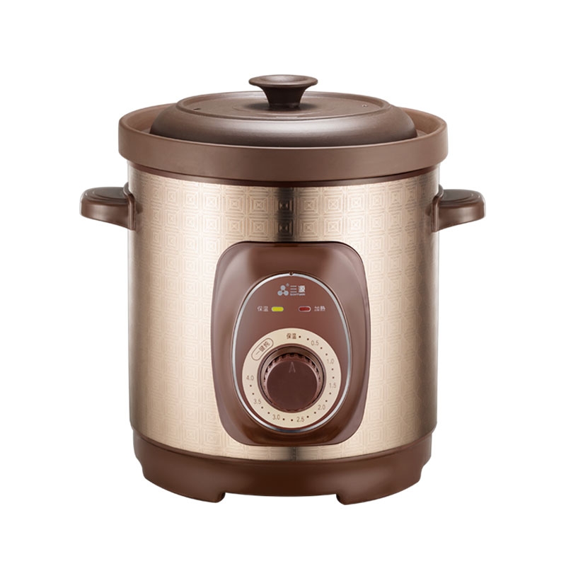 三源  天然矿土紫砂电汤锅带定时器TG50-T1
