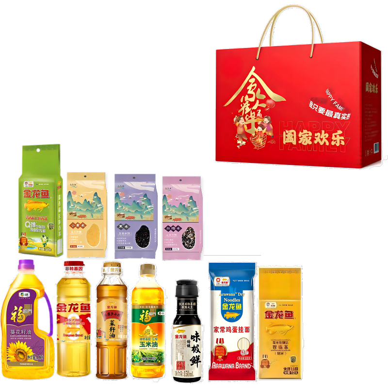 金龙鱼  米面粮油阖家欢乐礼盒8850g