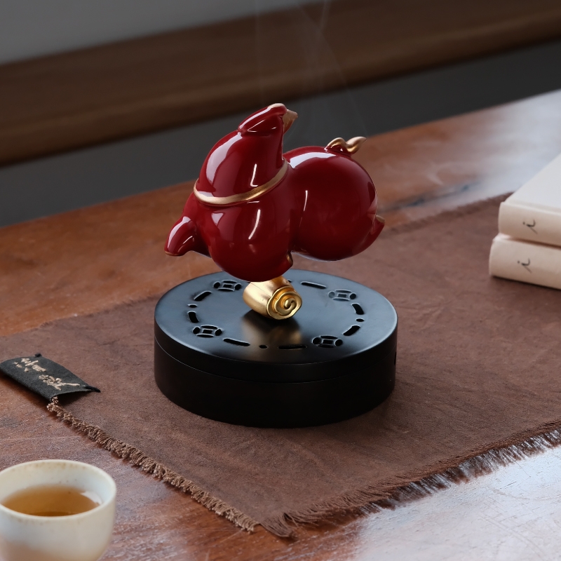 物宜本兮  马上来财香炉礼盒