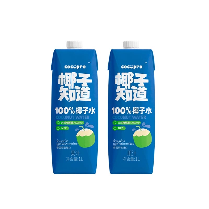 椰子知道  100%椰子水1000ml*2
