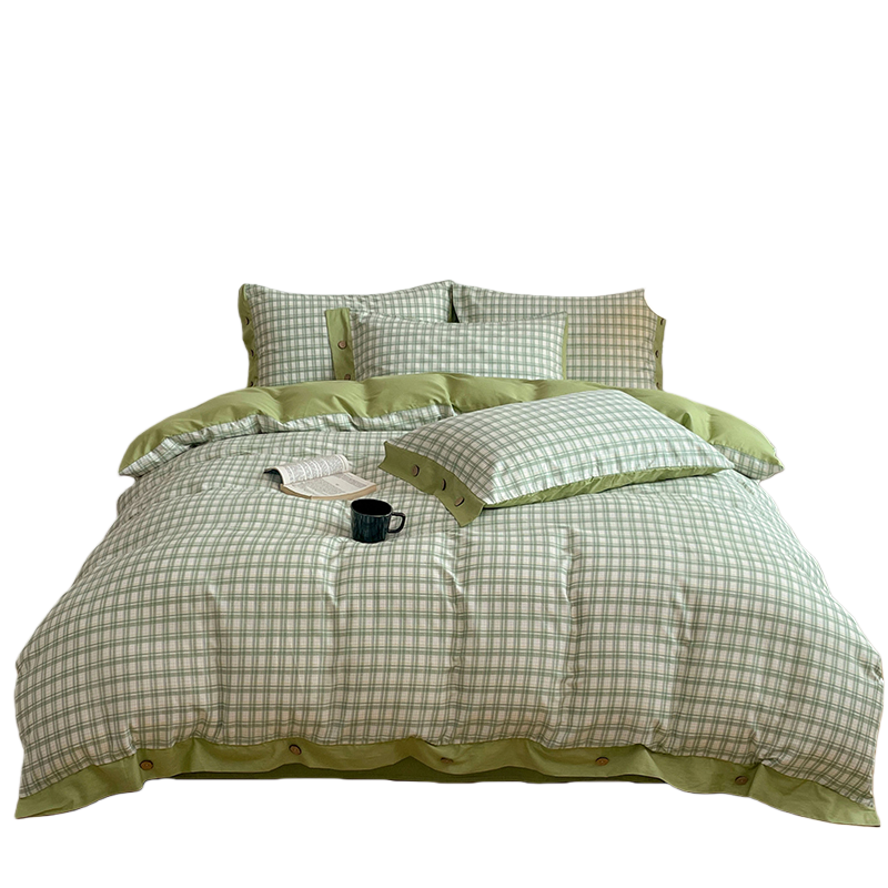 约克罗兰  全棉纽扣工艺款四件套YTJ6118