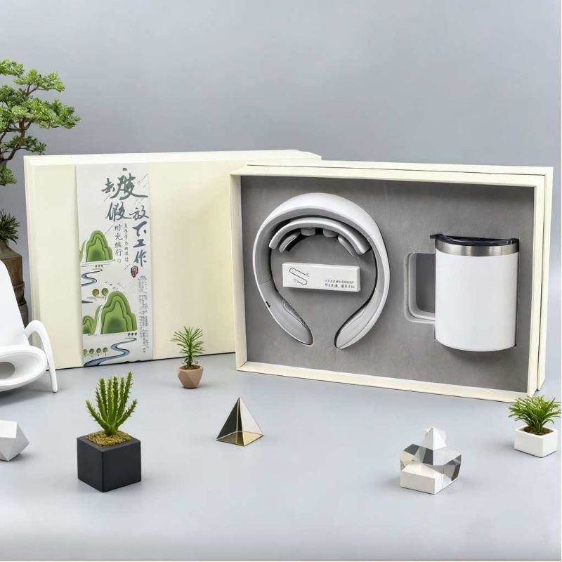 福礼掌柜  颈椎按摩仪保温马克杯组合套装FLZG-016