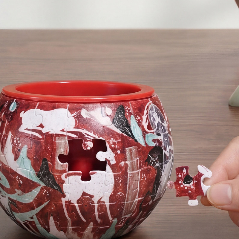 敦煌研究院  立体拼图笔筒小盆载拼装