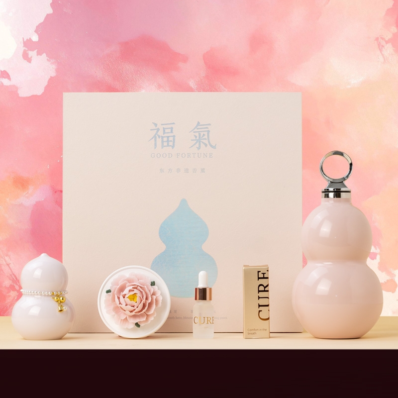 茶汀  福氣非遗手捏花焖泡壶香薰套装