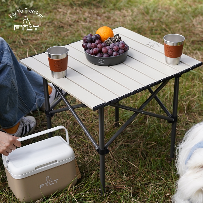 飞图乐  山石灰蛋卷桌方桌DJZ0701