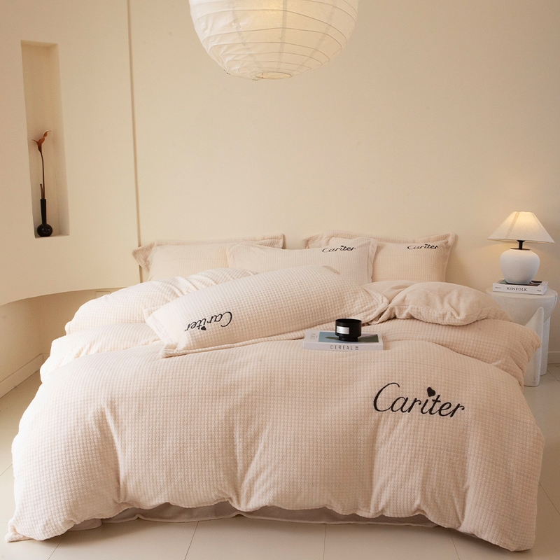 花花公子  牛奶绒暖冬四件套PB-25T7801