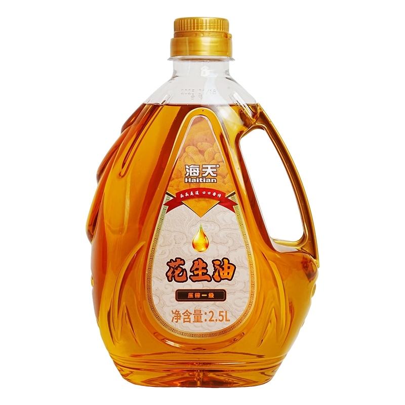 海天  压榨一级花生油水滴瓶2.5L