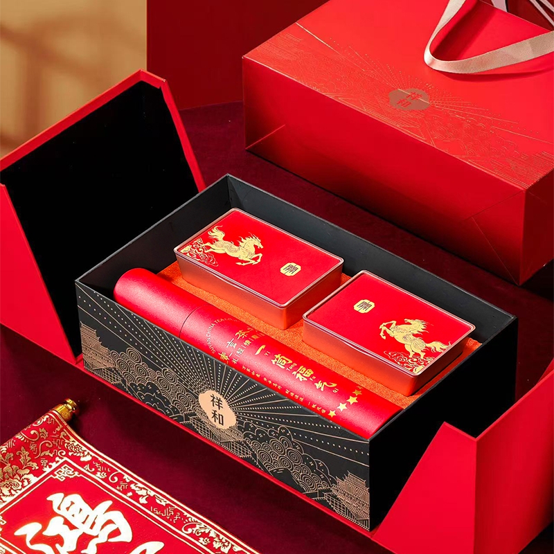 素言茶坊  吉庆祥和福鼎白茶大红袍礼盒装