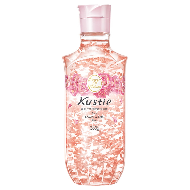 蔻斯汀  新升级玫瑰花瓣沐浴露380gKustie009