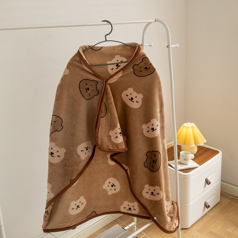 圣夫妮  多功能柔软亲肤披肩毯跳跳熊SFN-154