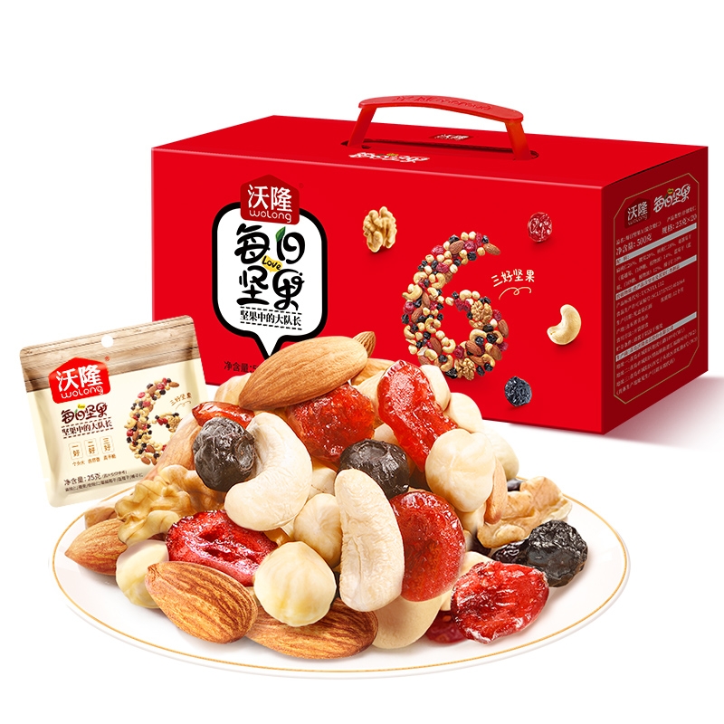 沃隆  每日坚果礼盒500g