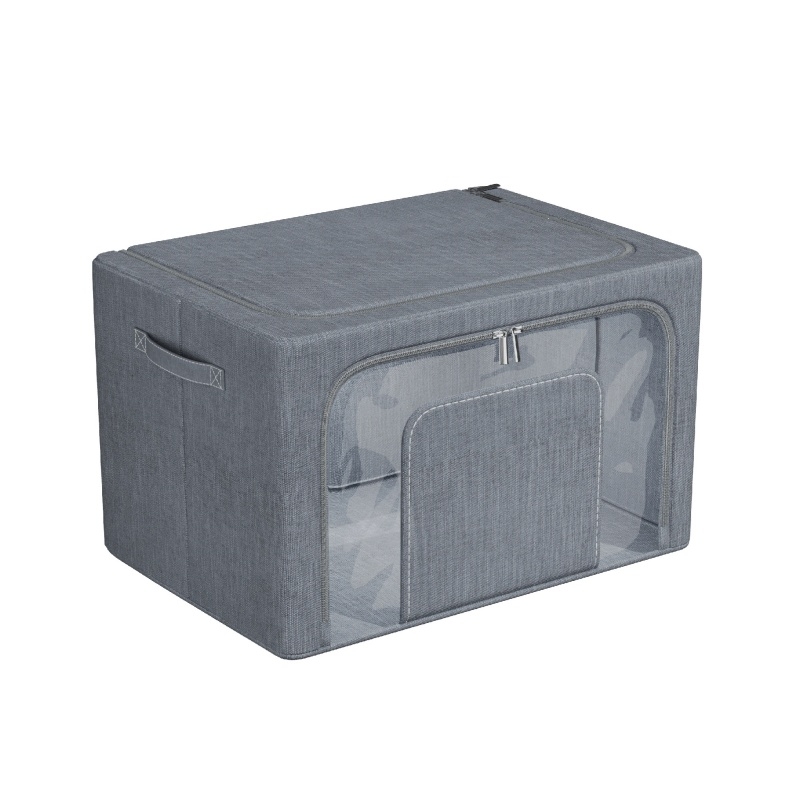 佳帮手  U型窗折叠布艺收纳箱10灰色