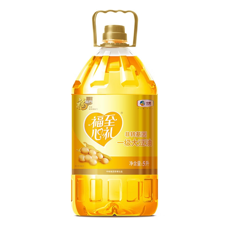 福临门  中粮福至心礼非转基因大豆油5L